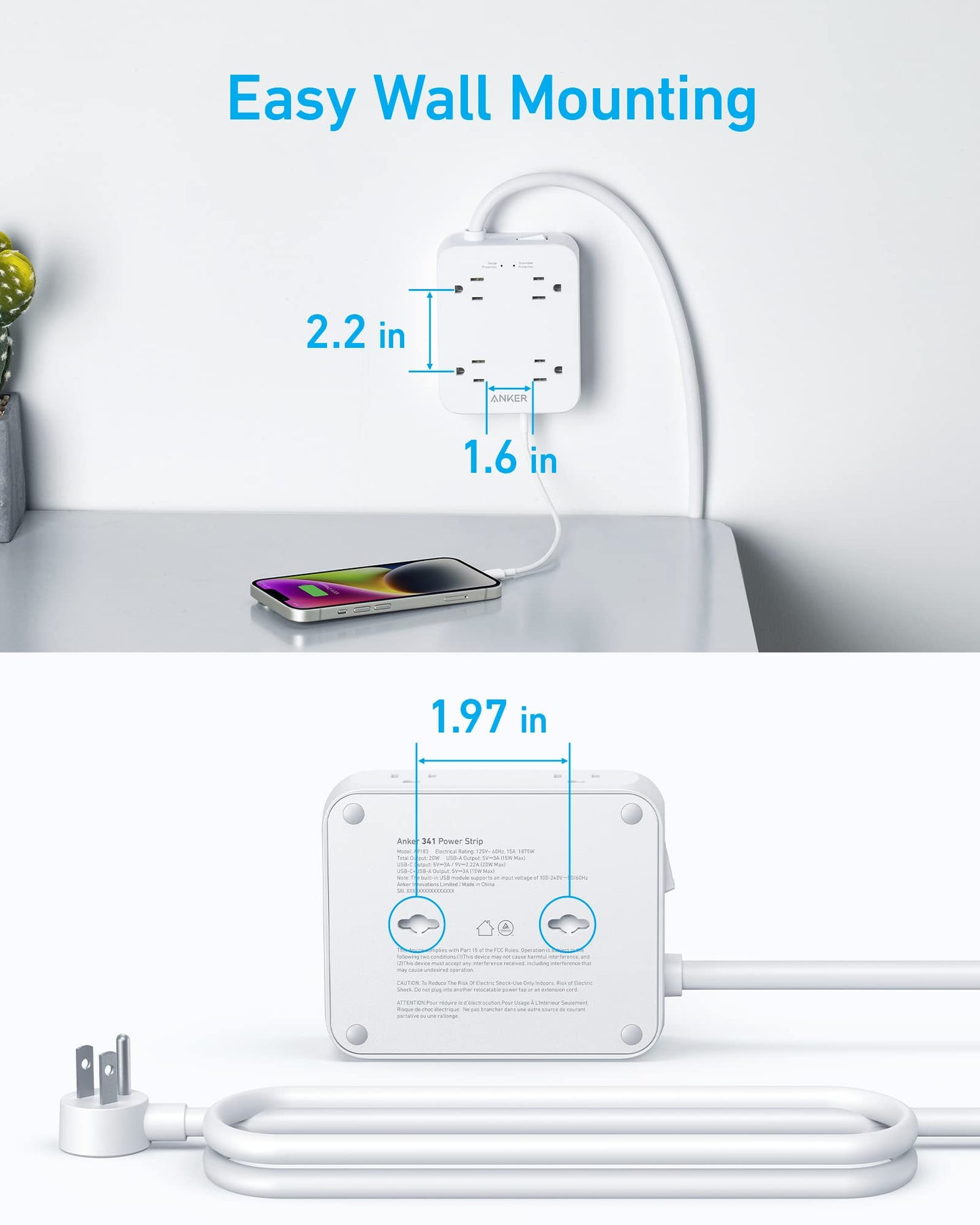 Anker 341 USB Power Strip