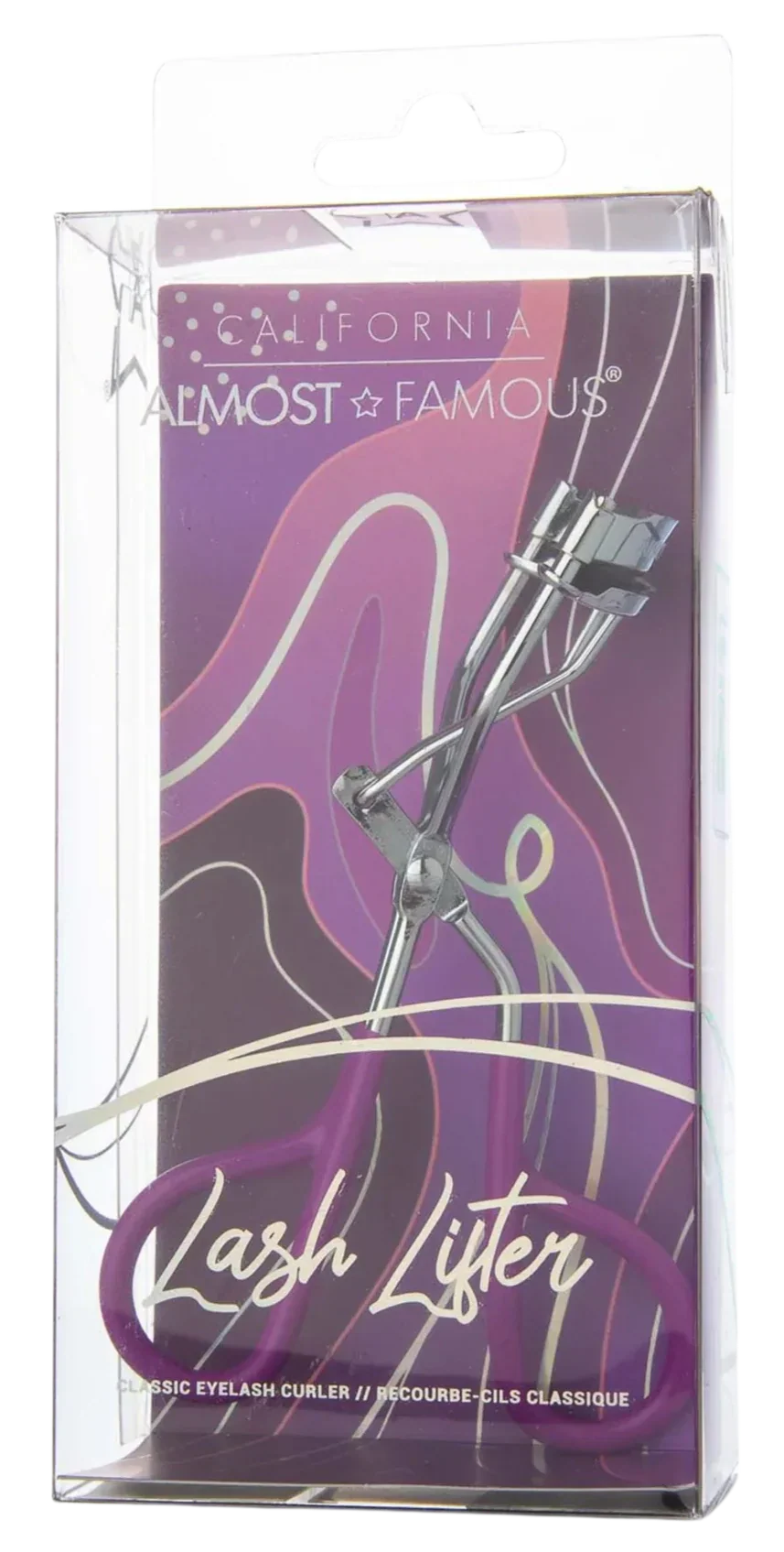 Chrome 'No Pinch' Eyelash Curler - Purple