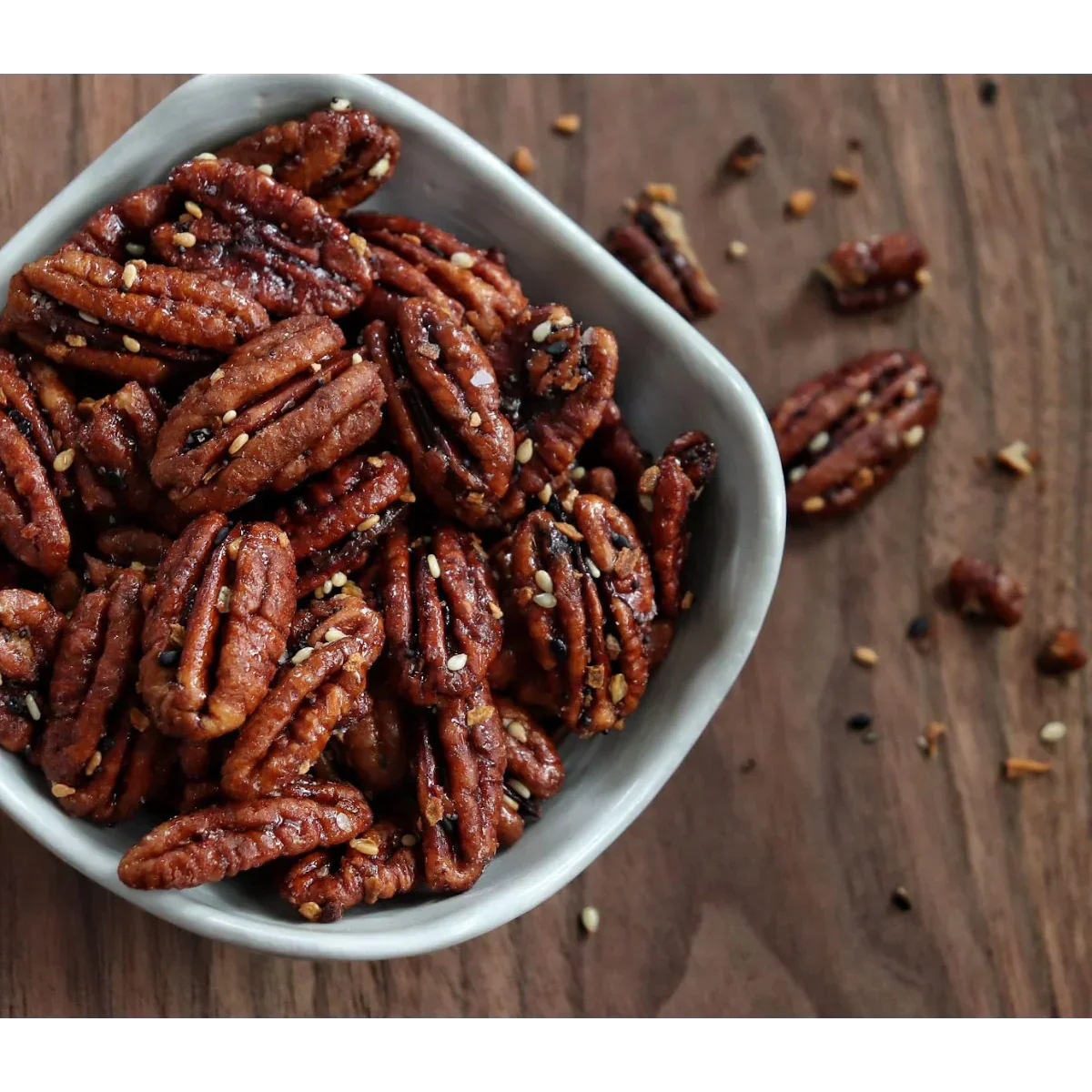 Everything Sweet & Savory Candied Pecans