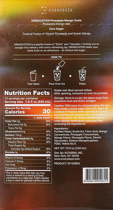 Drinkcation Pineapple Mango Oasis (10 CT)