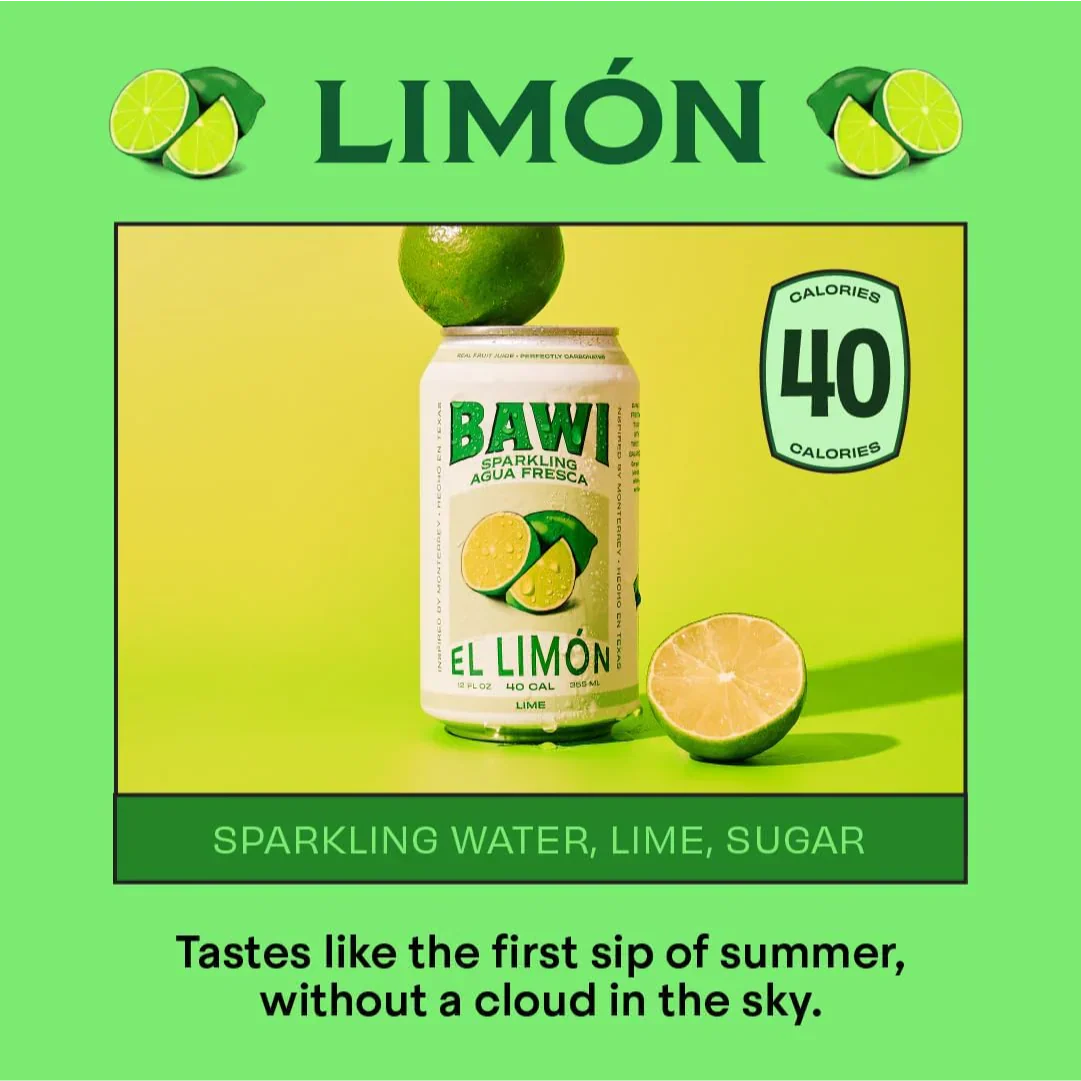 Sparkling Agua Fresca El Limon - Lime (4 Pack)