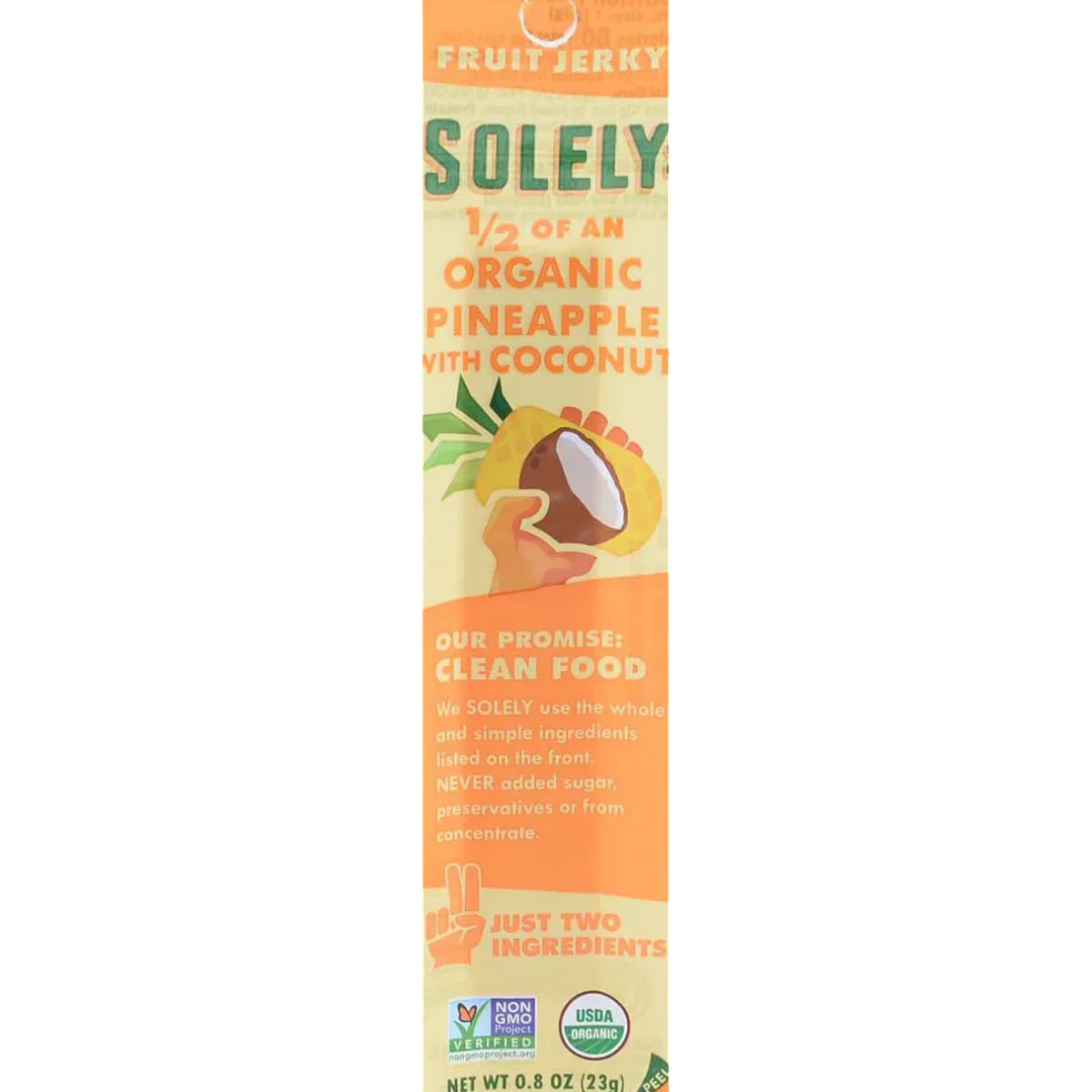 Organic Pineapple with Coconut Fruit Jerky (12 Pack)
