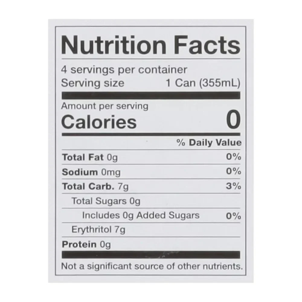 Zero Sugar Black Cherry Soda (4 Pack)