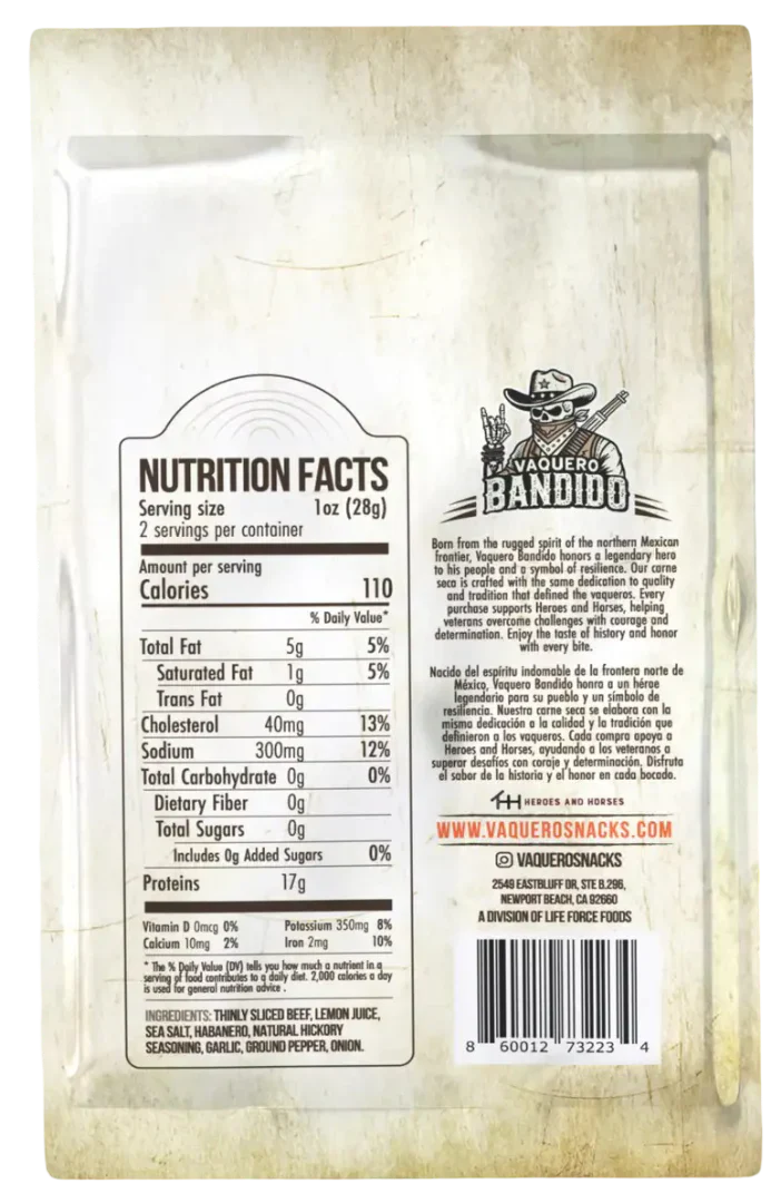 Habanero Carne Seca Beef Jerky