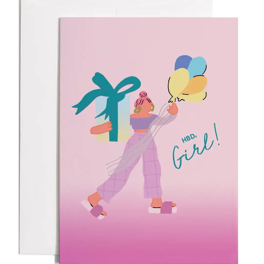 HBD Girl Card