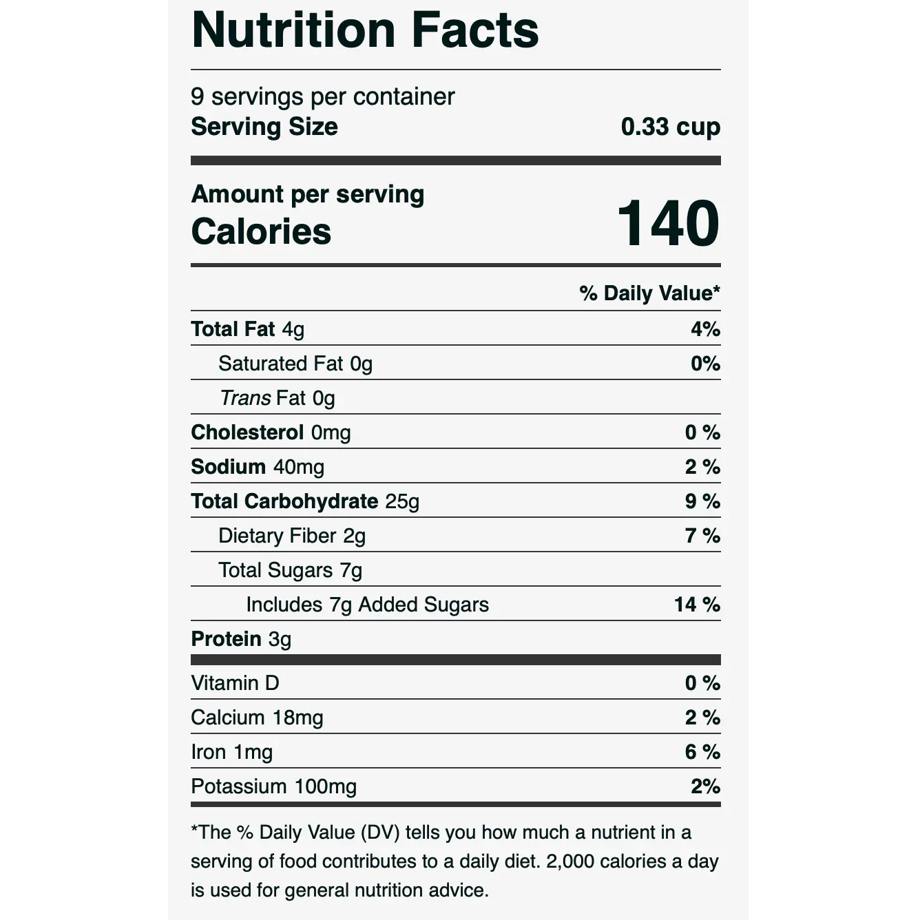 Organic Sprouted Cinnamon Flax Granola
