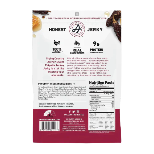 Sweet Chipotle Turkey Jerky