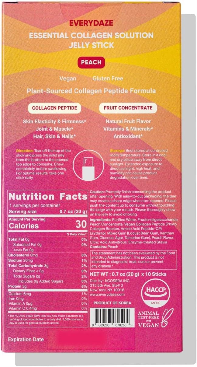 Essential Collagen Solution Jelly Stick - Peach (10 CT)