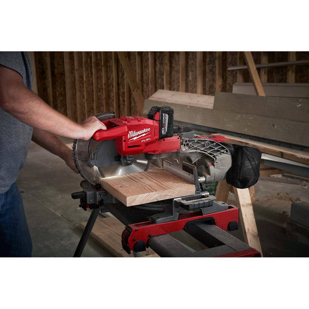 M18 FUEL 18V Lithium-Ion Brushless 10 in. Cordless Dual Bevel Sliding Compound Miter Saw with 8-1/4 in. Table Saw