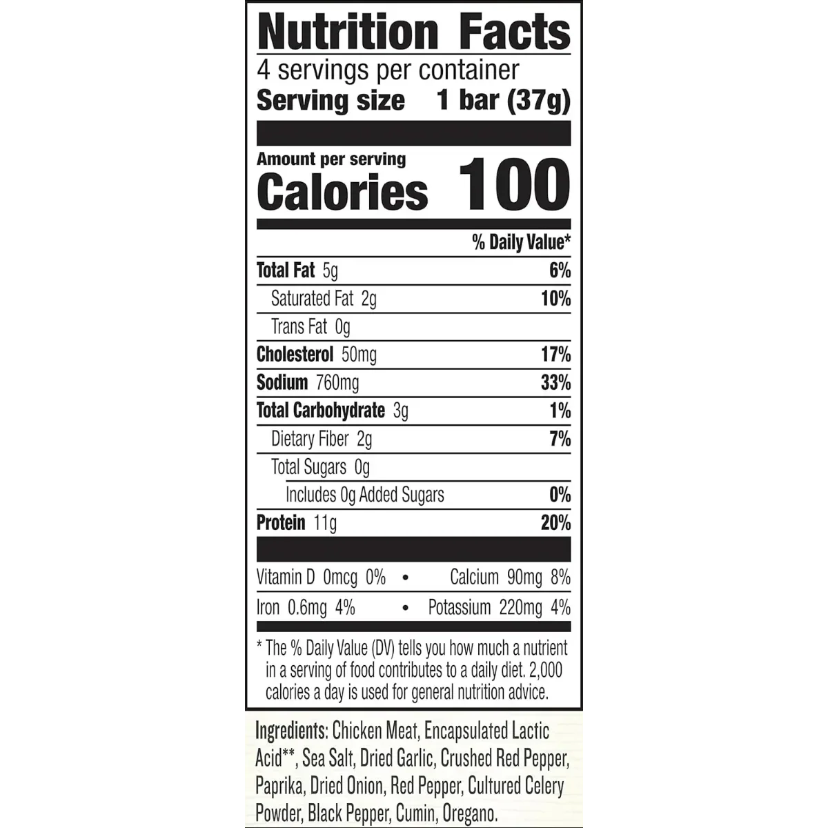 Chicken Sriracha Protein Bars (4 CT)