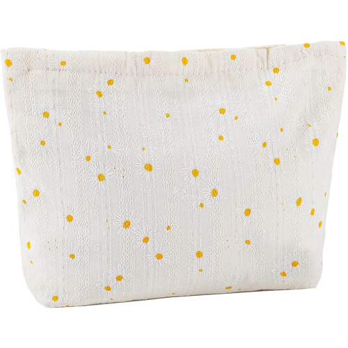 Quilted Daisy Cosmetic Bag