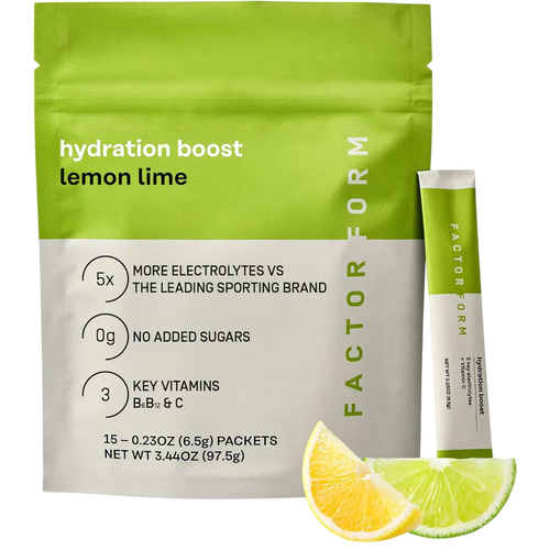 Hydration Boost Electrolyte Powder - Lemon Lime (15 Packets)