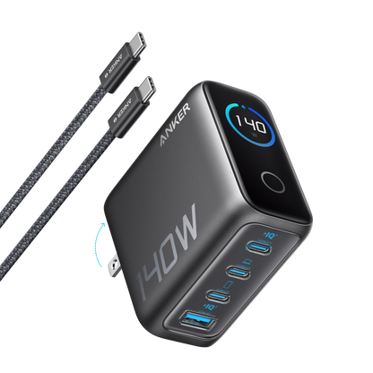 Multi-port Charger (140W, 4-Port, PD 3.1) with USB-C Cable