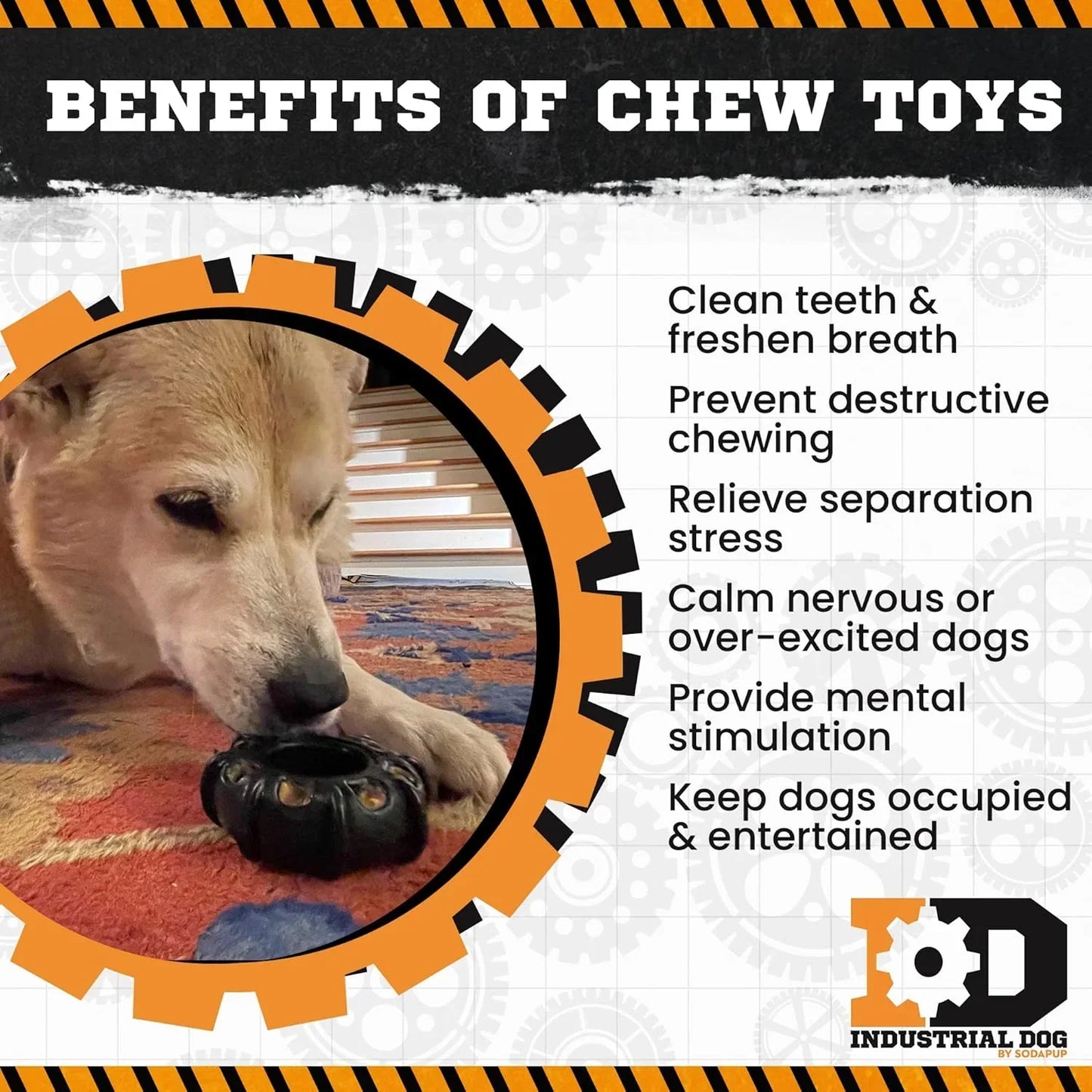 Industrial Dog Tractor Tire ¨C Durable Dog Chew Toy