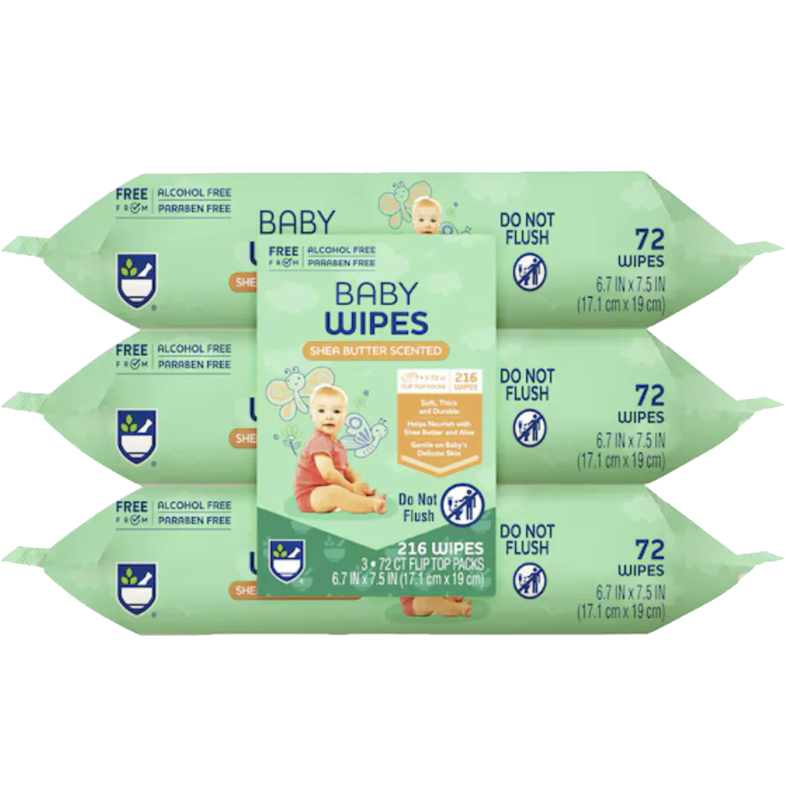 Shea Butter Baby Wipes (3 Pack)
