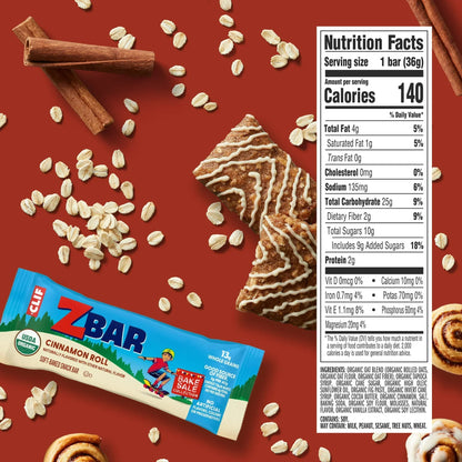 Zbar Cinnamon Roll Snack Bars (6 CT)