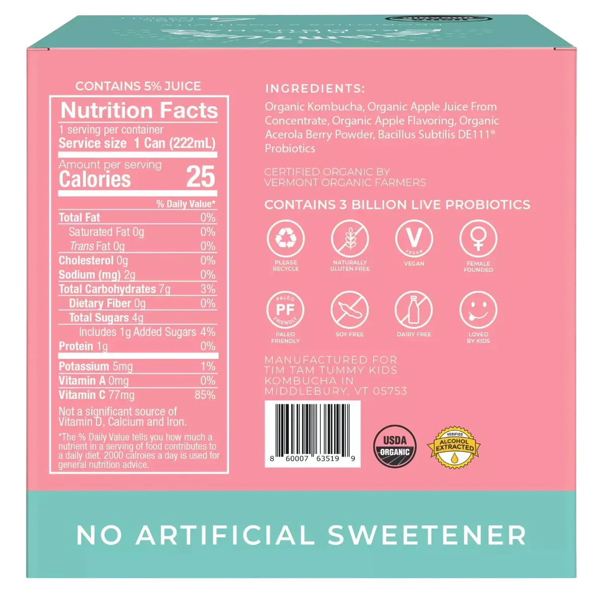 Apple Kids Kombucha (4 CT)
