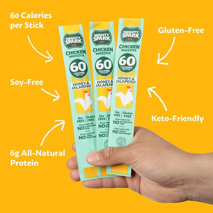 Chicken Snack Sticks - Honey and Jalapeno (12 Pack)
