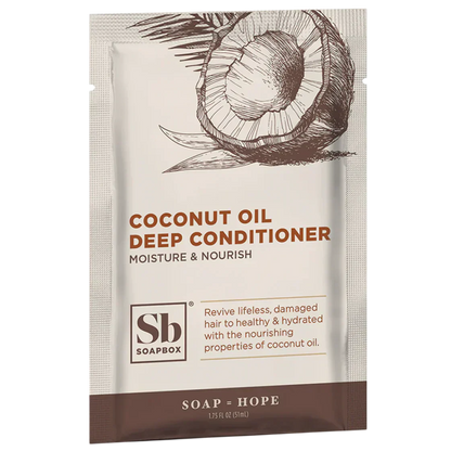 Soapbox Deep Conditioner Packet Coconut Oil Rejuvenating (12 CT)