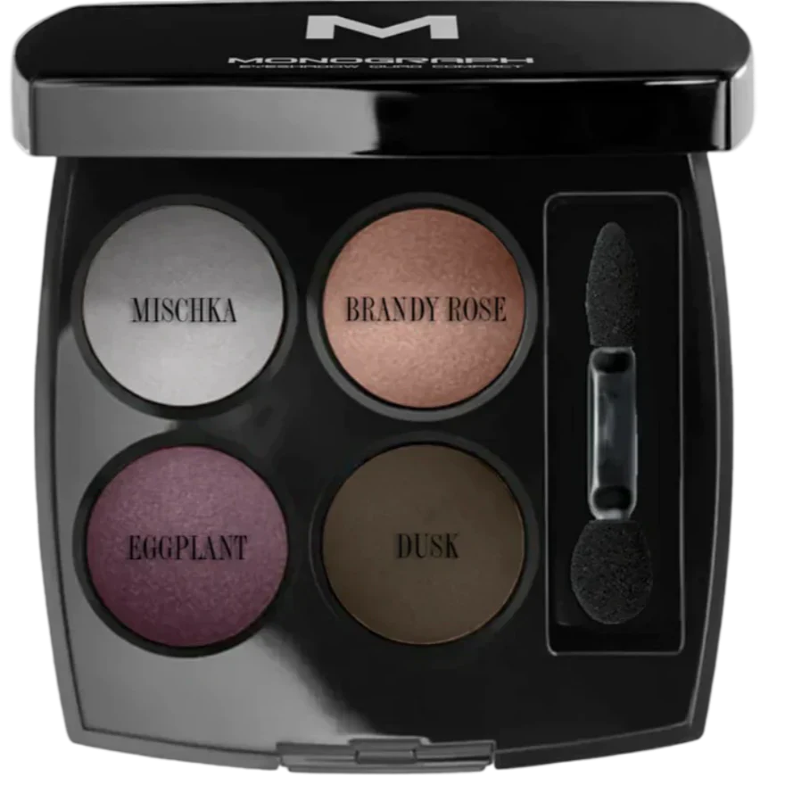 Monograph Eyeshadow Quads 2 - Mishka, Brandy Rose, Eggplant, Dusk