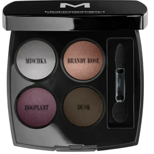 Monograph Eyeshadow Quads 2 - Mishka, Brandy Rose, Eggplant, Dusk