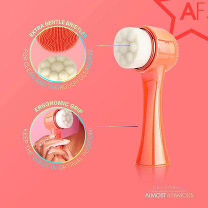 Cleanse It 2-in-1 Exfoliator Brush - Coral