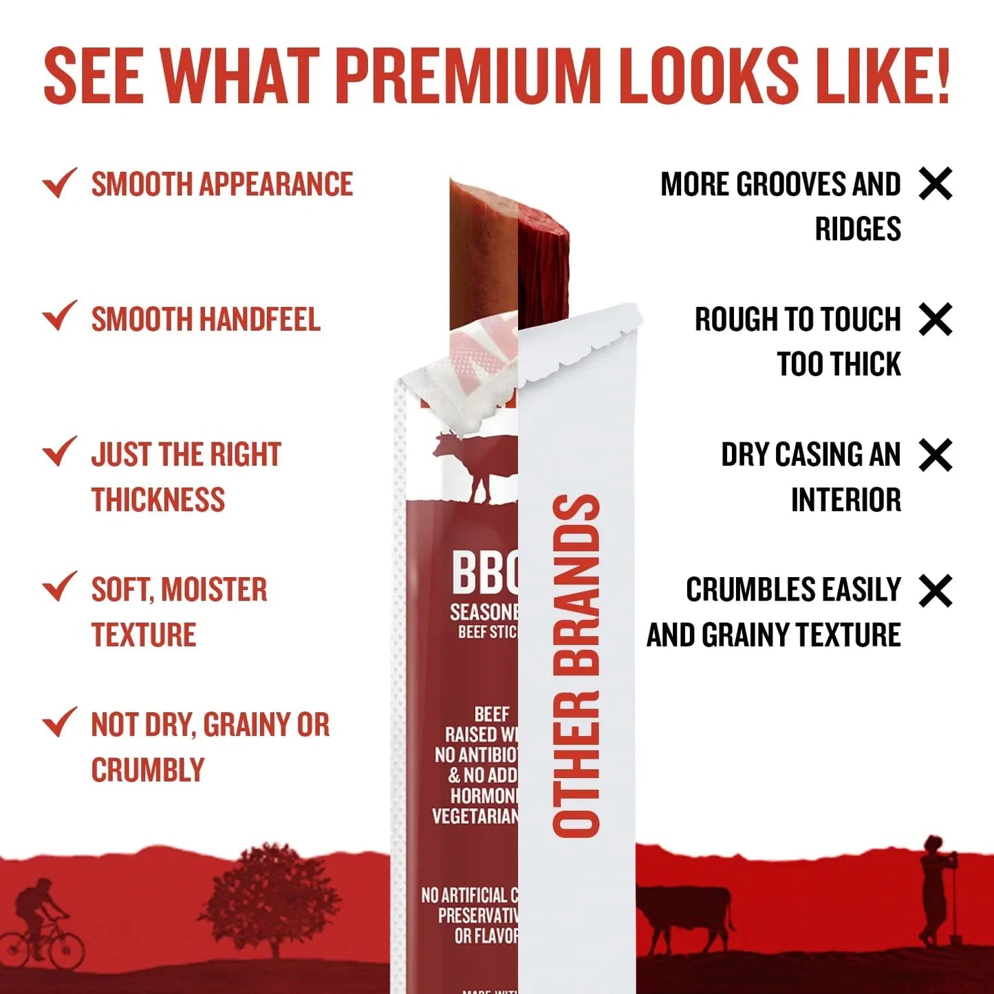BBQ Beef Sticks (24 CT)