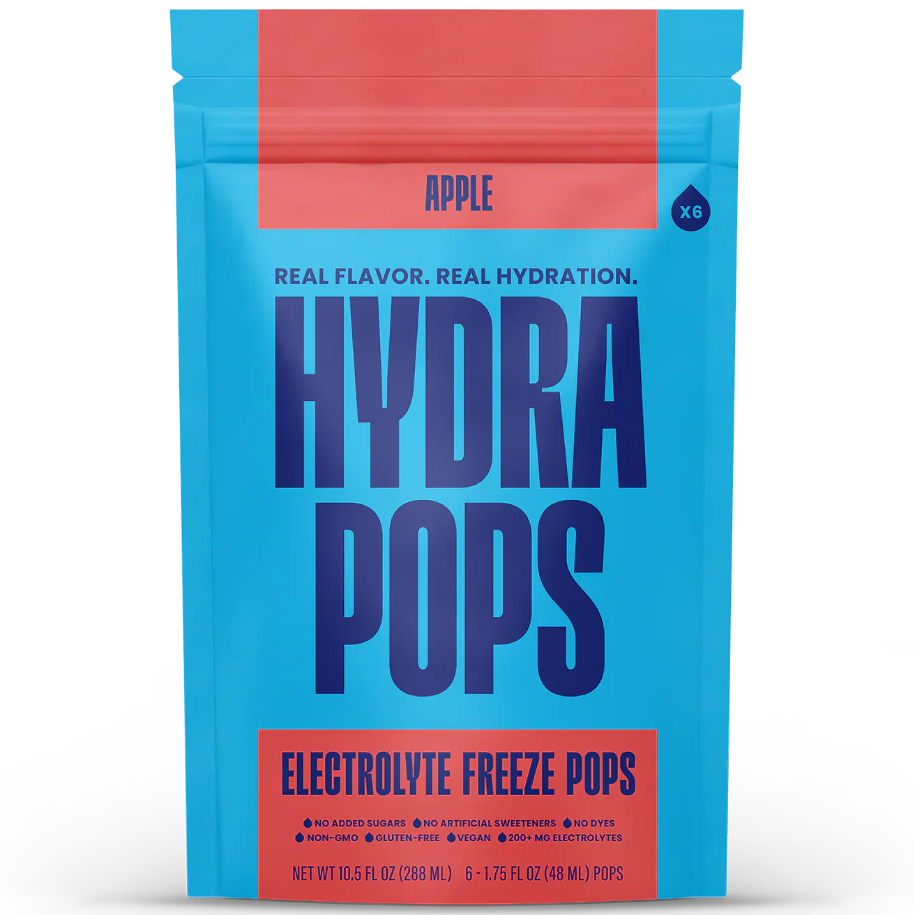 Hydra Pops Apple Electrolyte Freeze Pops (6 CT)
