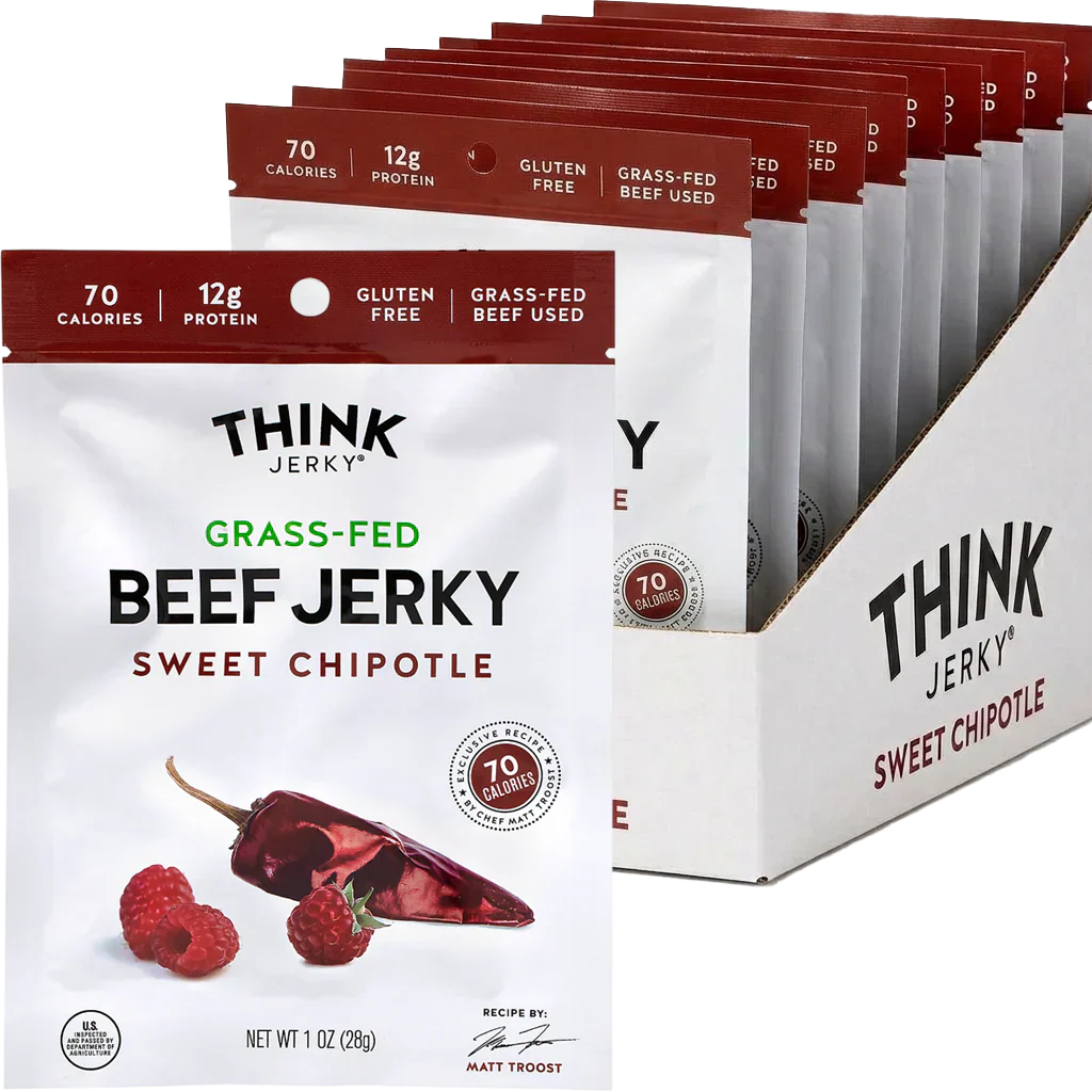 Sweet Chipotle Grass-Fed Beef Jerky (12 CT)