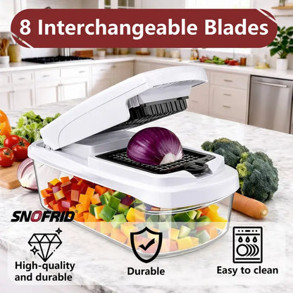 SNOFRID 8-in-1 Multifunctional Vegetable Cutter