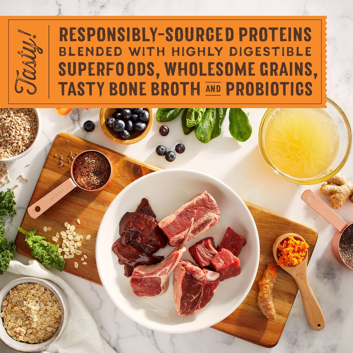 SuperBlends Raw Coated Beef, Beef Liver & Lamb Recipe + Superfoods for Dogs