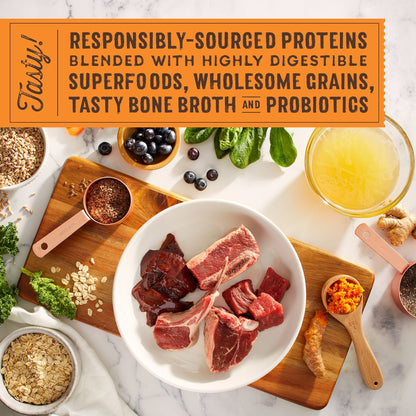 SuperBlends Raw Coated Beef, Beef Liver & Lamb Recipe + Superfoods for Dogs