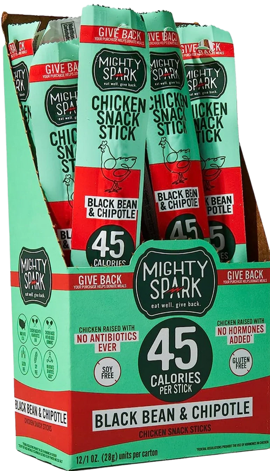Black Bean & Chipotle Chicken Snack Stick (12 Pack)