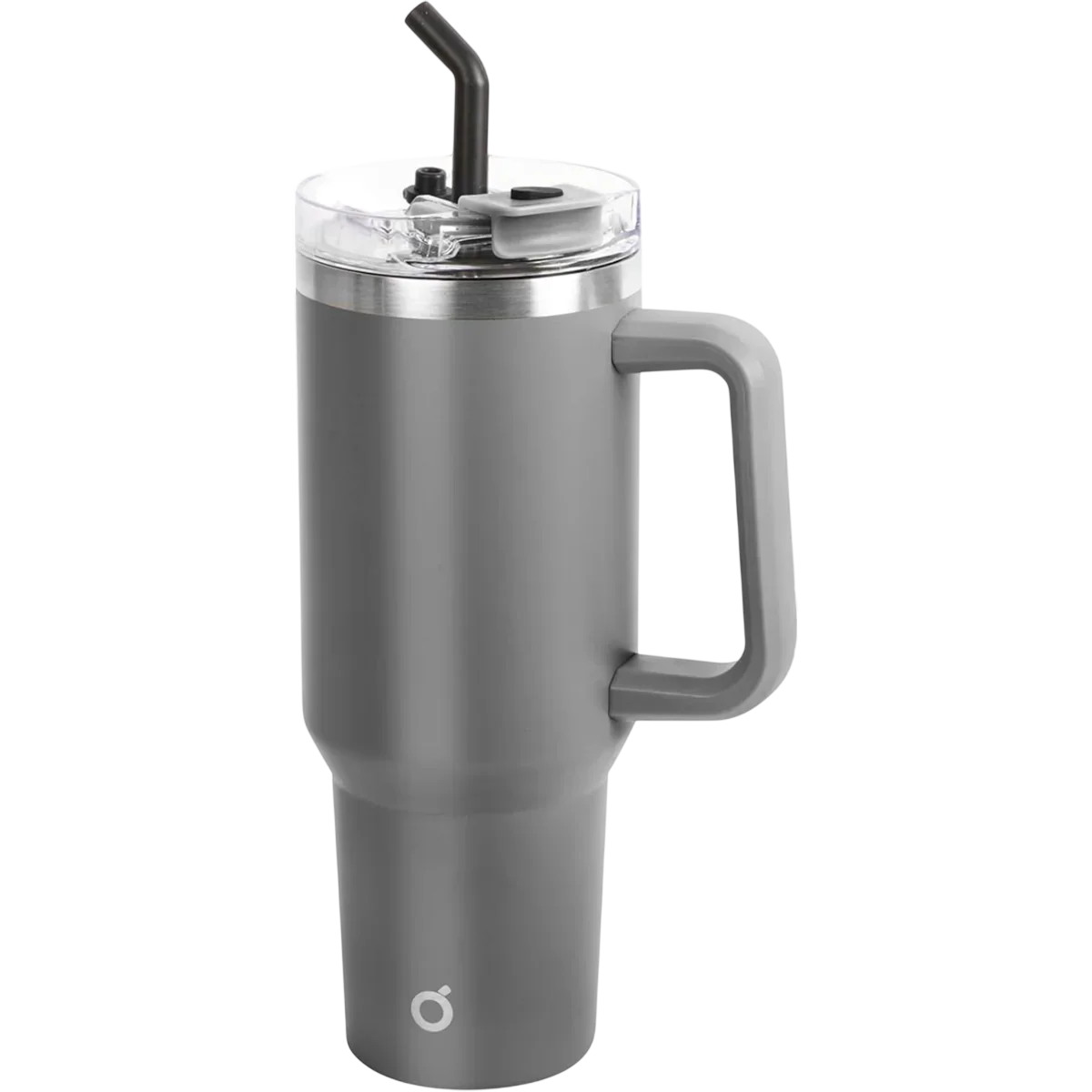 40oz Double Wall Vacuum Insulated Tumbler With Straw - Grey