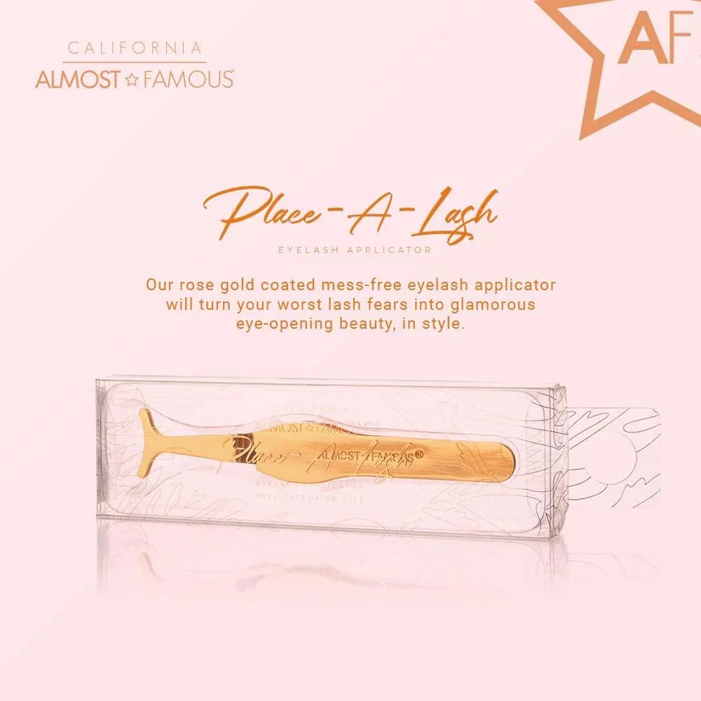 Magnetic Eyelash Applicator Tweezers - Rose Gold