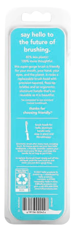 Aluminum Toothbrush Starter Kit - Blue