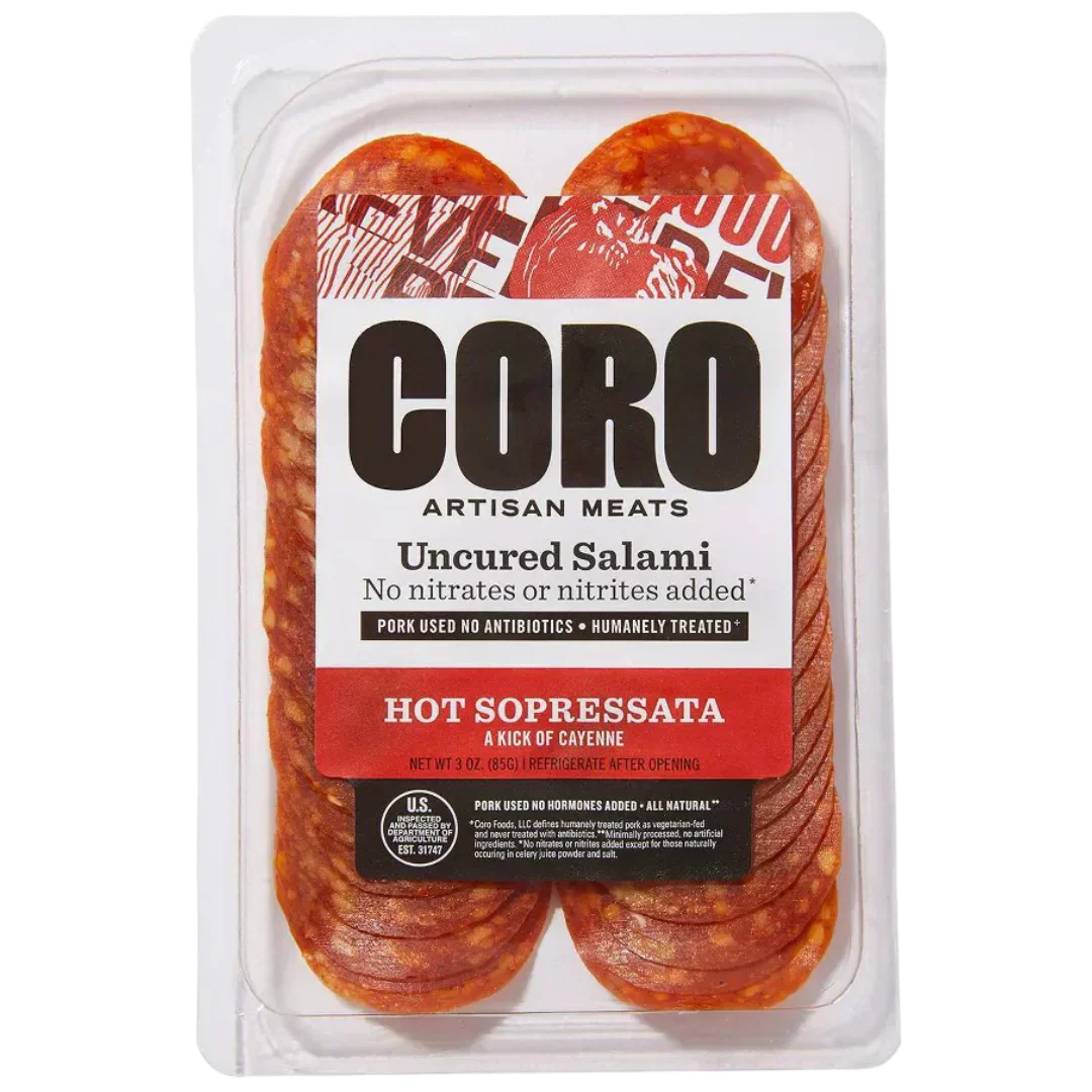 Sliced Uncured Hot Sopressata