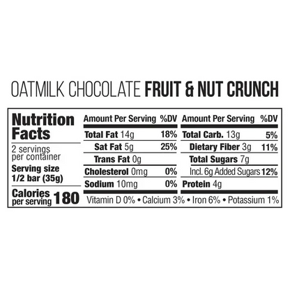 Oat Milk Fruit & Nut Chocolate Bar