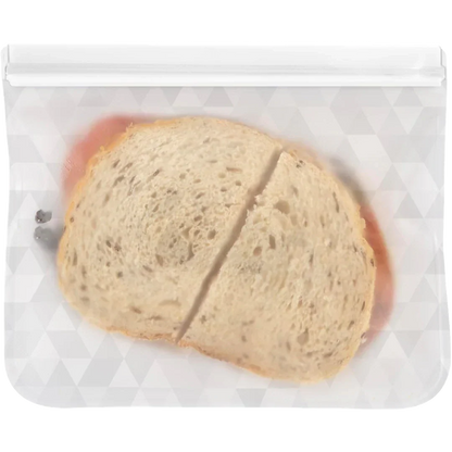 Reusable Sandwich Bags - Tonal Frost Geometric Design (6 CT)