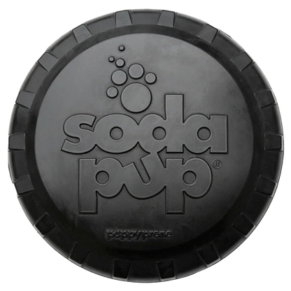 Magnum Bottle Top Flyer Dog Retrieving Frisbee - Large - Black