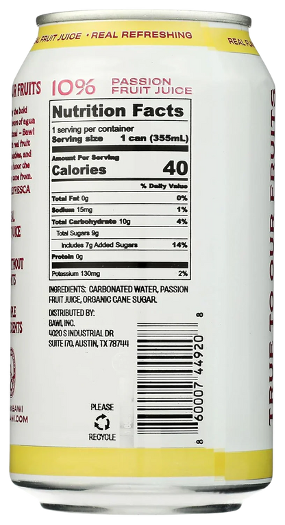 Sparkling Agua Fresca Maracuya - Passionfruit (4 Pack)