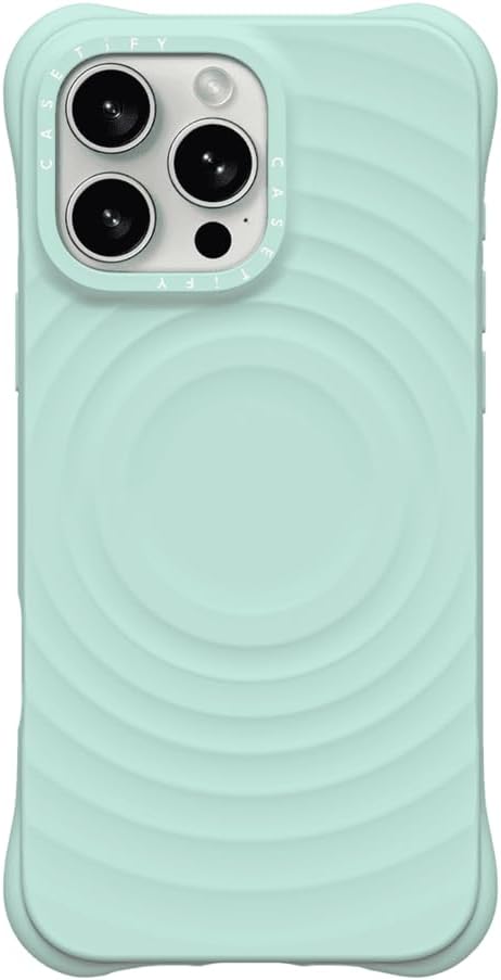 CASETiFY Ripple Case for iPhone 16 Pro [Silicone / 6.6 ft. 2X Military Grade Drop Protection/Compatible with Magsafe] - Black