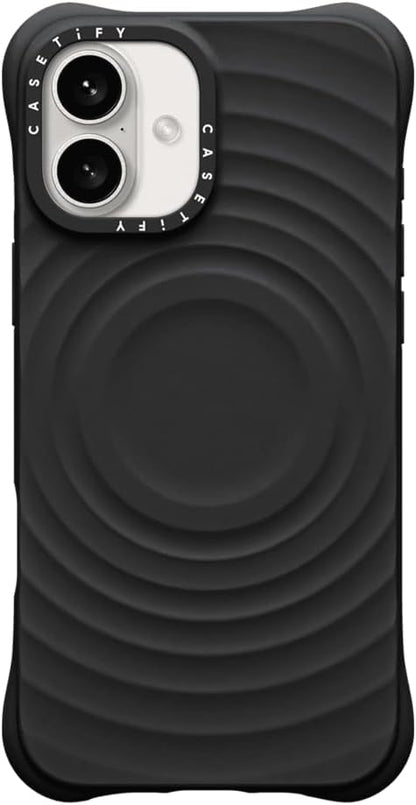 CASETiFY Ripple Case for iPhone 16 Pro [Silicone / 6.6 ft. 2X Military Grade Drop Protection/Compatible with Magsafe] - Black
