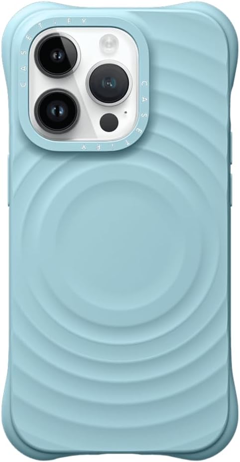 CASETiFY Ripple Case for iPhone 16 Pro [Silicone / 6.6 ft. 2X Military Grade Drop Protection/Compatible with Magsafe] - Black