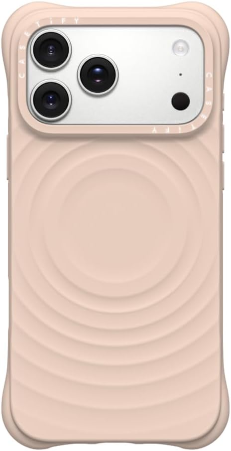 CASETiFY Ripple Case for iPhone 16 Pro [Silicone / 6.6 ft. 2X Military Grade Drop Protection/Compatible with Magsafe] - Black