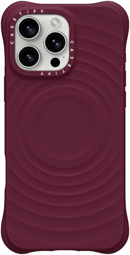 CASETiFY Ripple Case for iPhone 16 Pro [Silicone / 6.6 ft. 2X Military Grade Drop Protection/Compatible with Magsafe] - Black