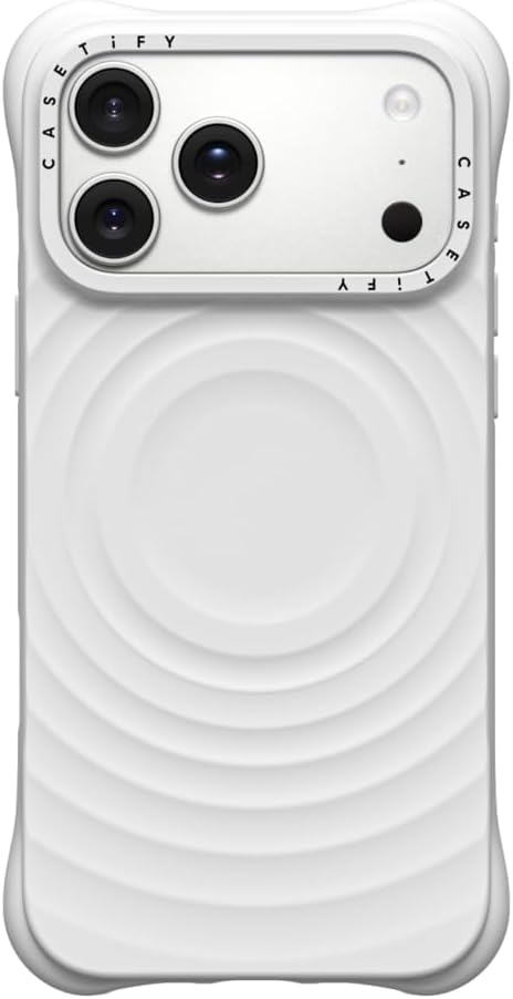 CASETiFY Ripple Case for iPhone 16 Pro [Silicone / 6.6 ft. 2X Military Grade Drop Protection/Compatible with Magsafe] - Black