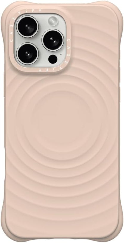 CASETiFY Ripple Case for iPhone 16 Pro [Silicone / 6.6 ft. 2X Military Grade Drop Protection/Compatible with Magsafe] - Black