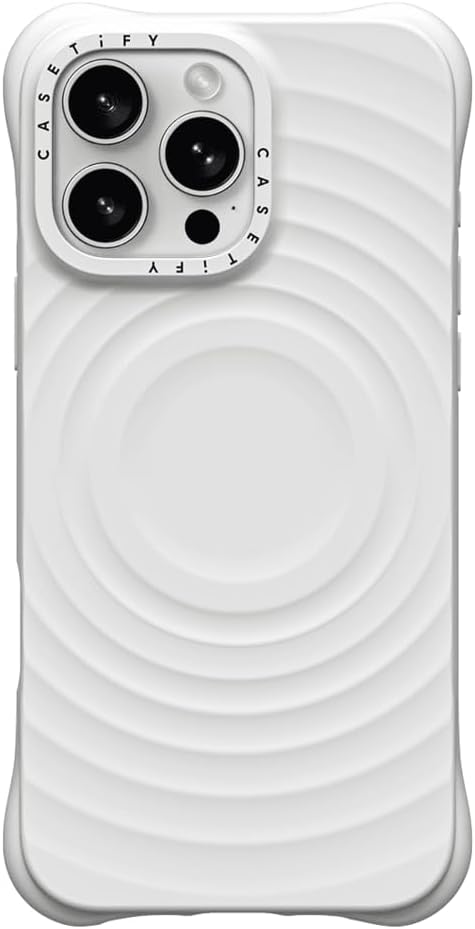 CASETiFY Ripple Case for iPhone 16 Pro [Silicone / 6.6 ft. 2X Military Grade Drop Protection/Compatible with Magsafe] - Black