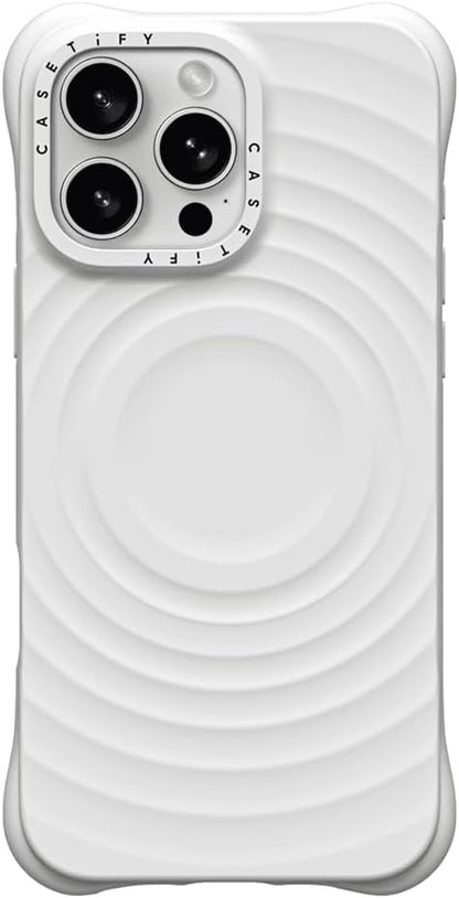 CASETiFY Ripple Case for iPhone 16 Pro [Silicone / 6.6 ft. 2X Military Grade Drop Protection/Compatible with Magsafe] - Black